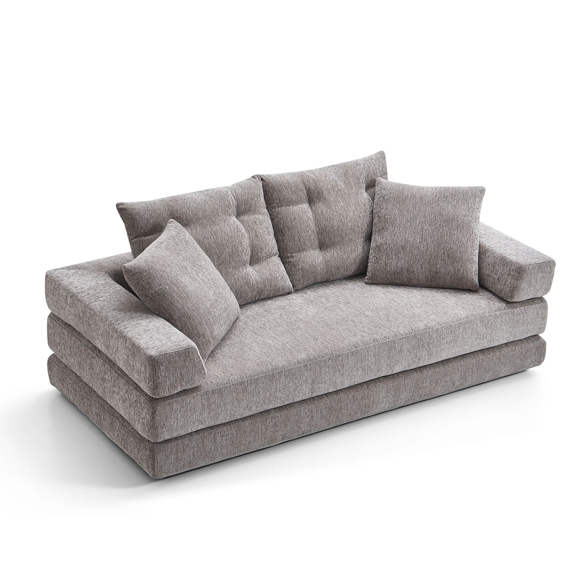 Modern 2-Seater Convertible Sofa Bed | Sponge Compression Design