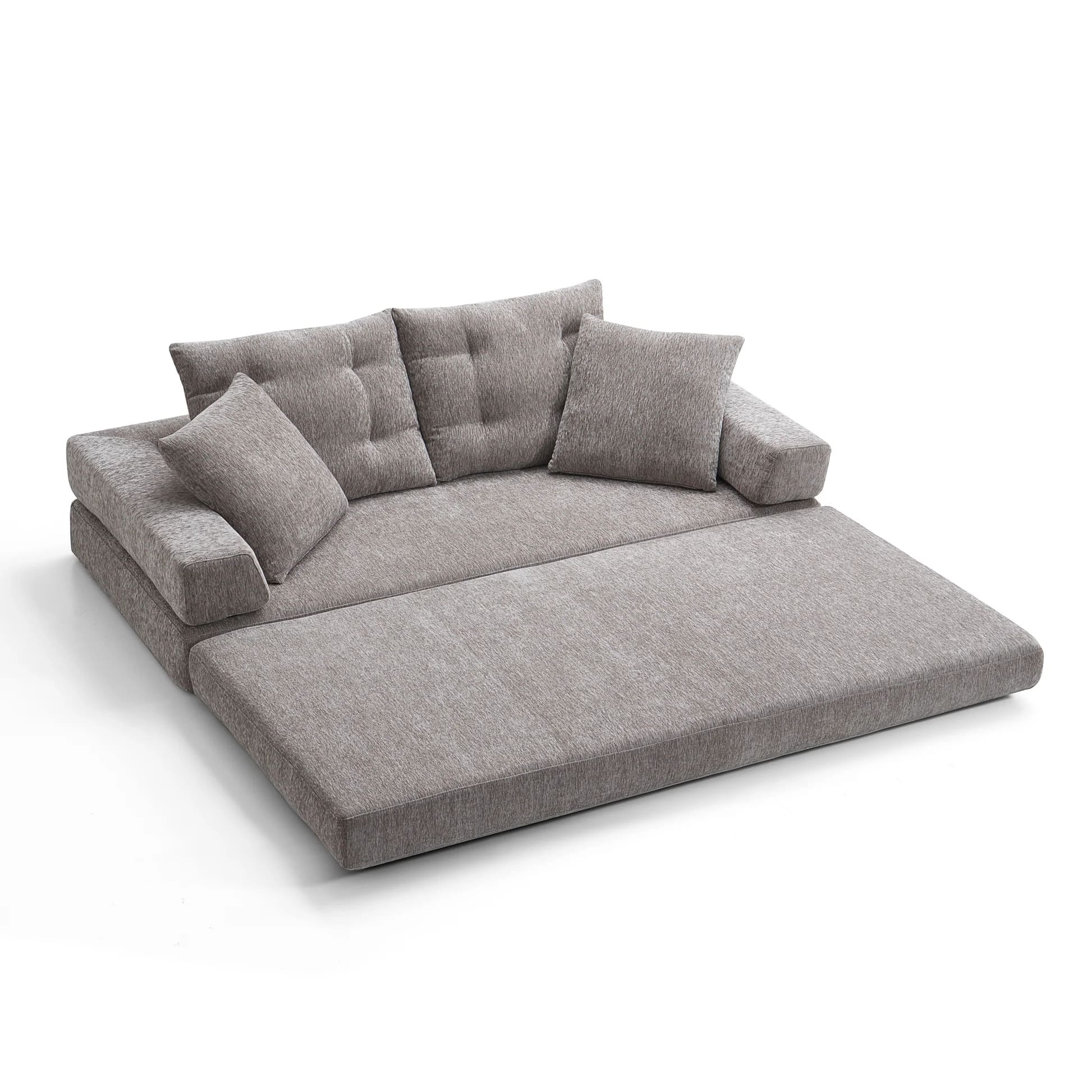 Modern 2-Seater Convertible Sofa Bed | Sponge Compression Design