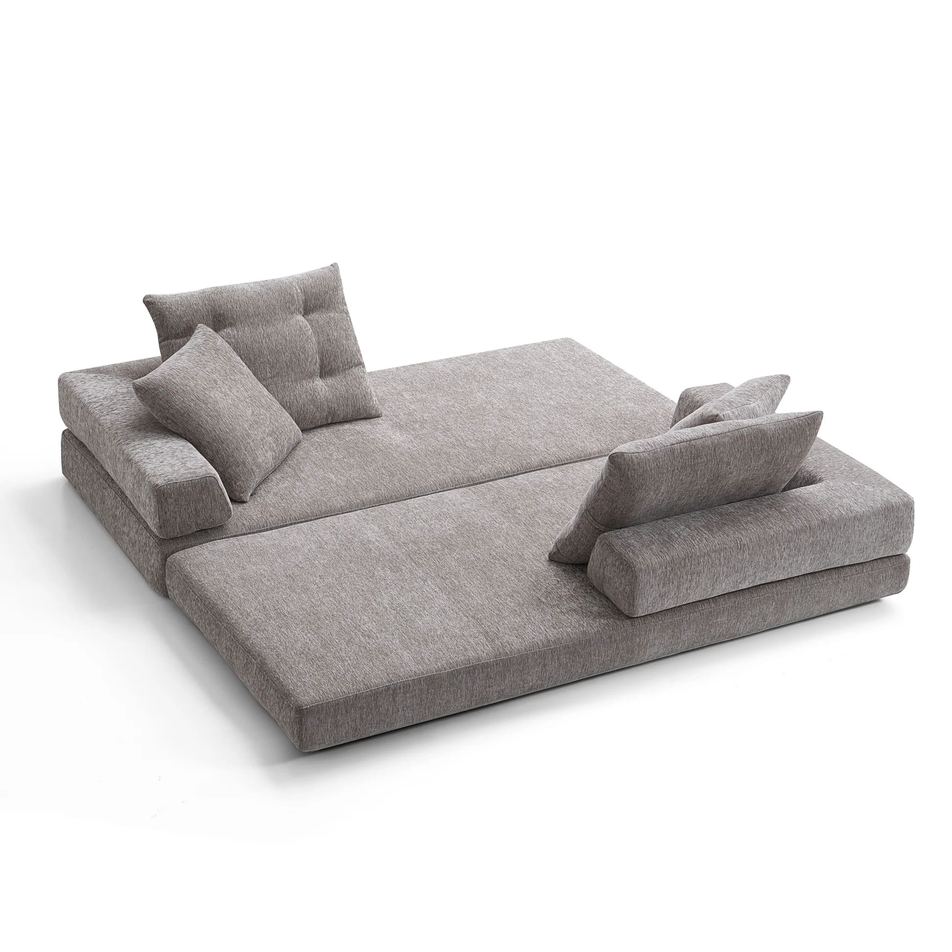 Modern 2-Seater Convertible Sofa Bed | Sponge Compression Design
