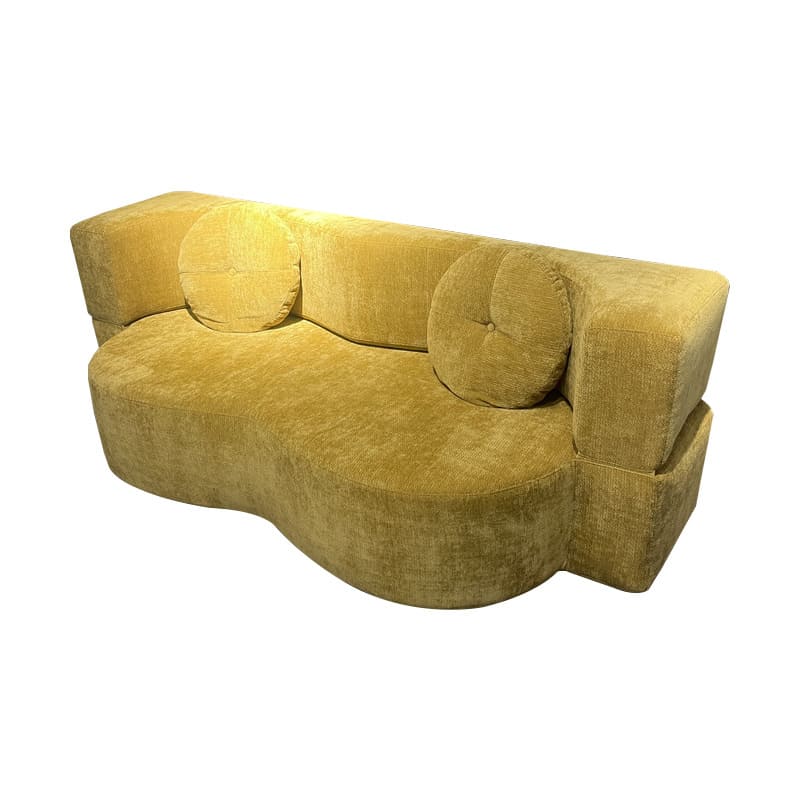 Modern Double Compression Sofa | High-Elastic Boneless Couch Converts to Bed