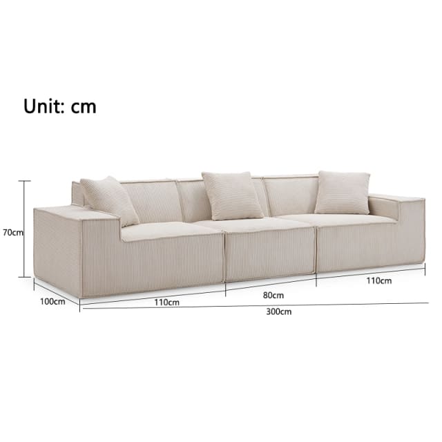 Tofu Block Modular Sofa | Minimalist Cube Design with Plush Comfort