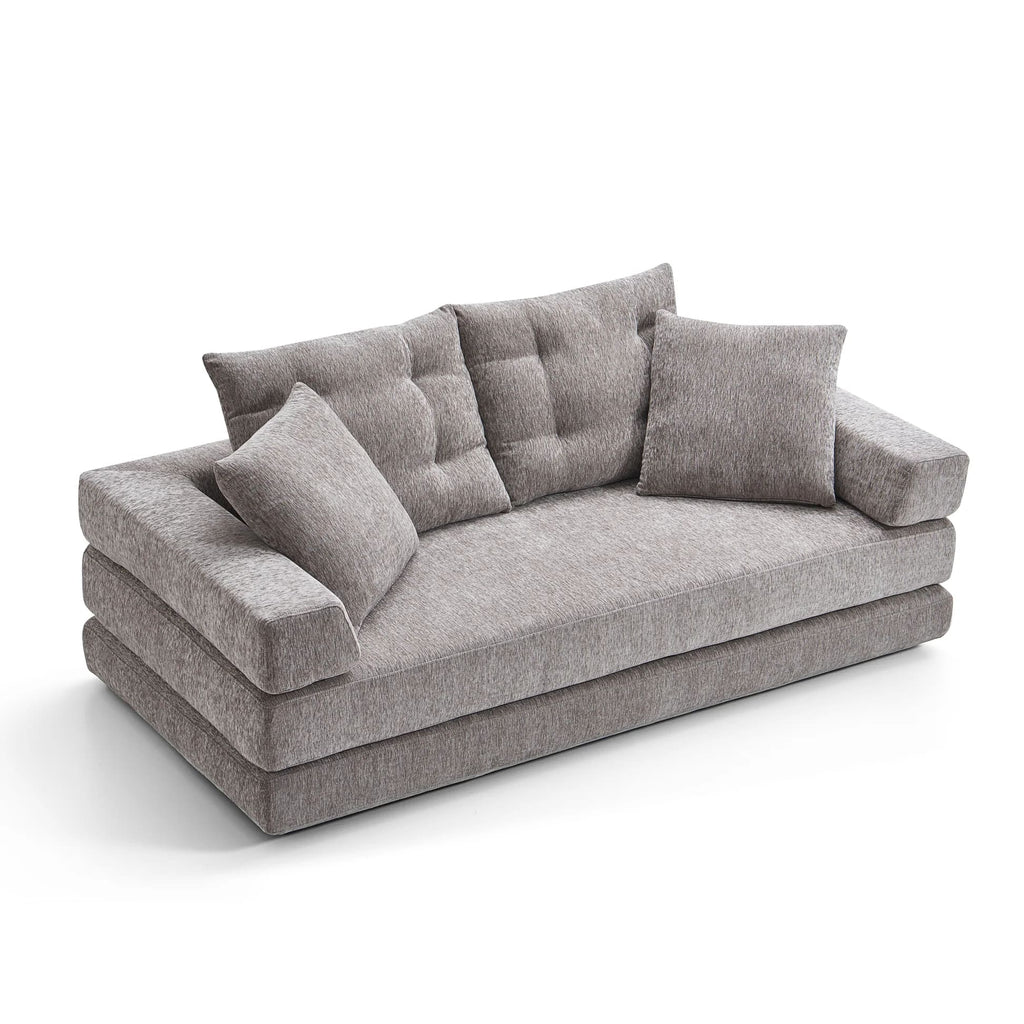 Modern 2-Seater Convertible Sofa Bed | Sponge Compression Design