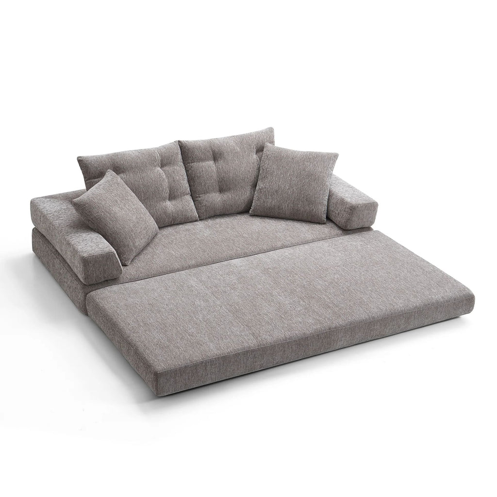 Modern 2-Seater Convertible Sofa Bed | Sponge Compression Design